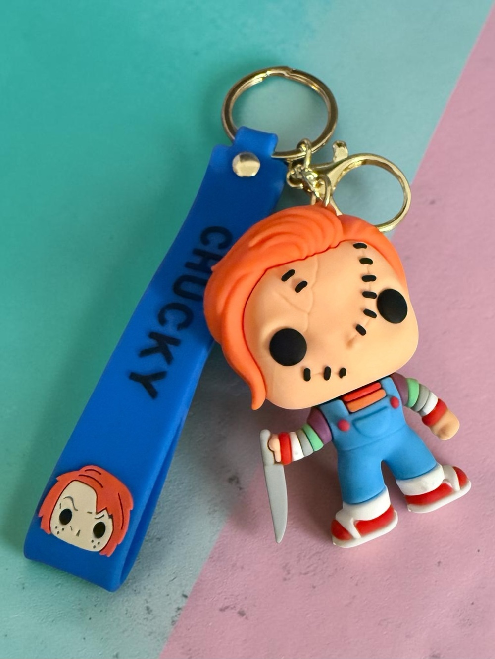 Chucky Keychain Silicone Wristlet